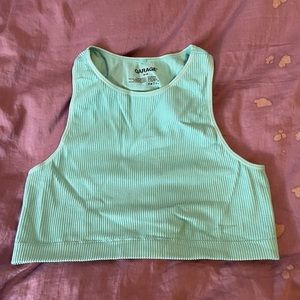 pastel blue garage halter top